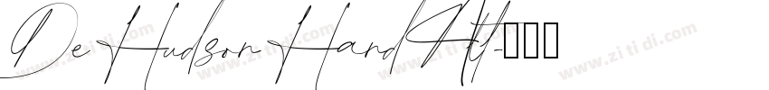 De Hudson Hand Alt字体转换